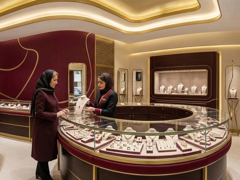 طراحی دکور طلافروشی